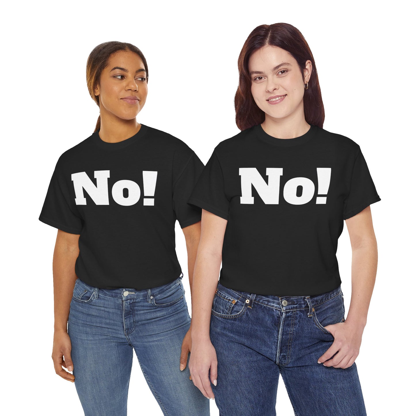 No! Unisex Heavy Cotton Tee