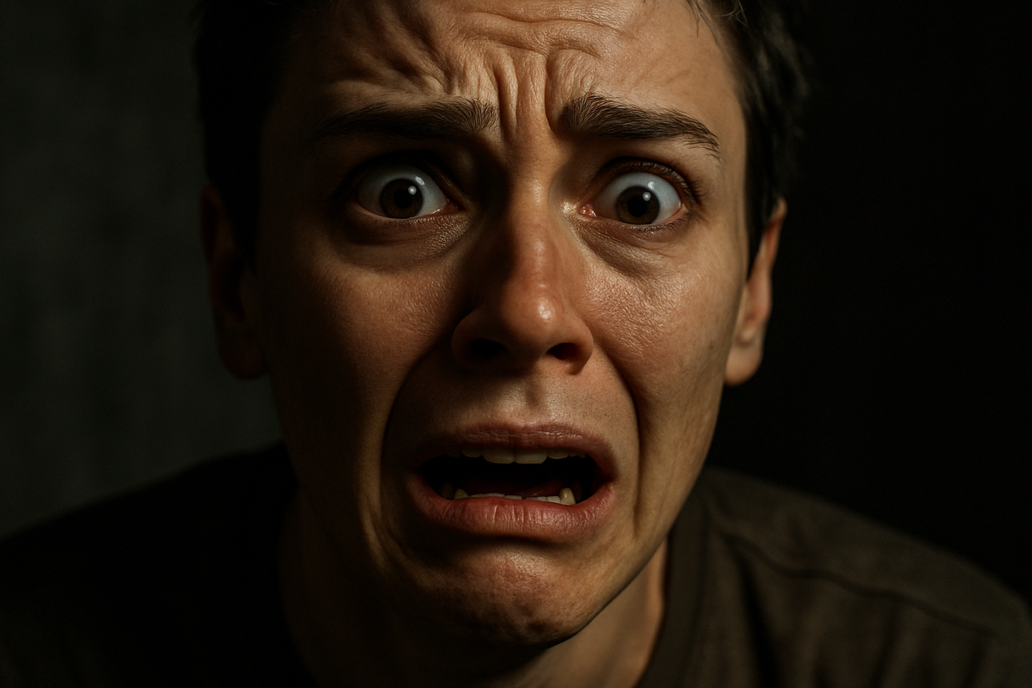 fear on face