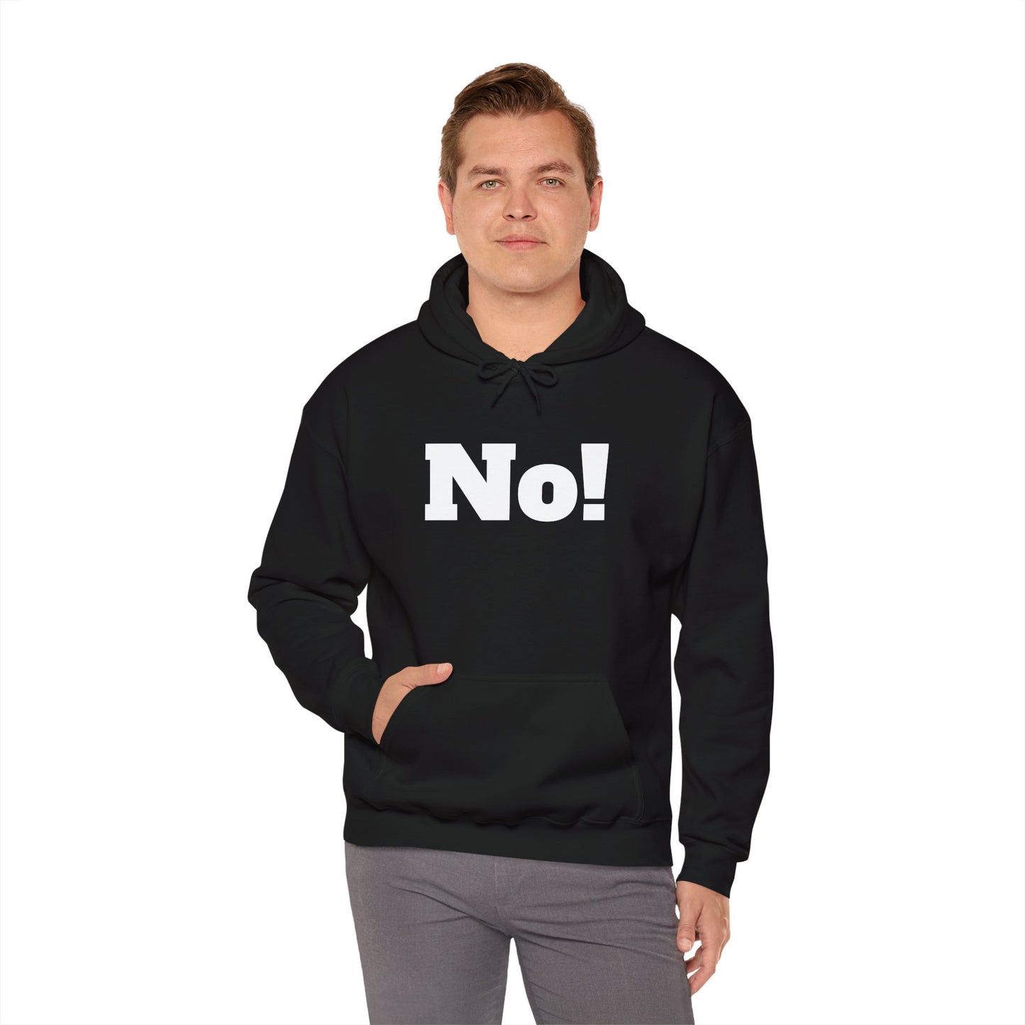 No! Unisex Heavy Blend Hooded Sweatshirt